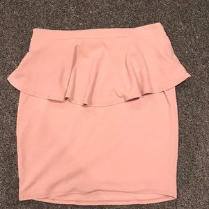 Plus size peplum skirt